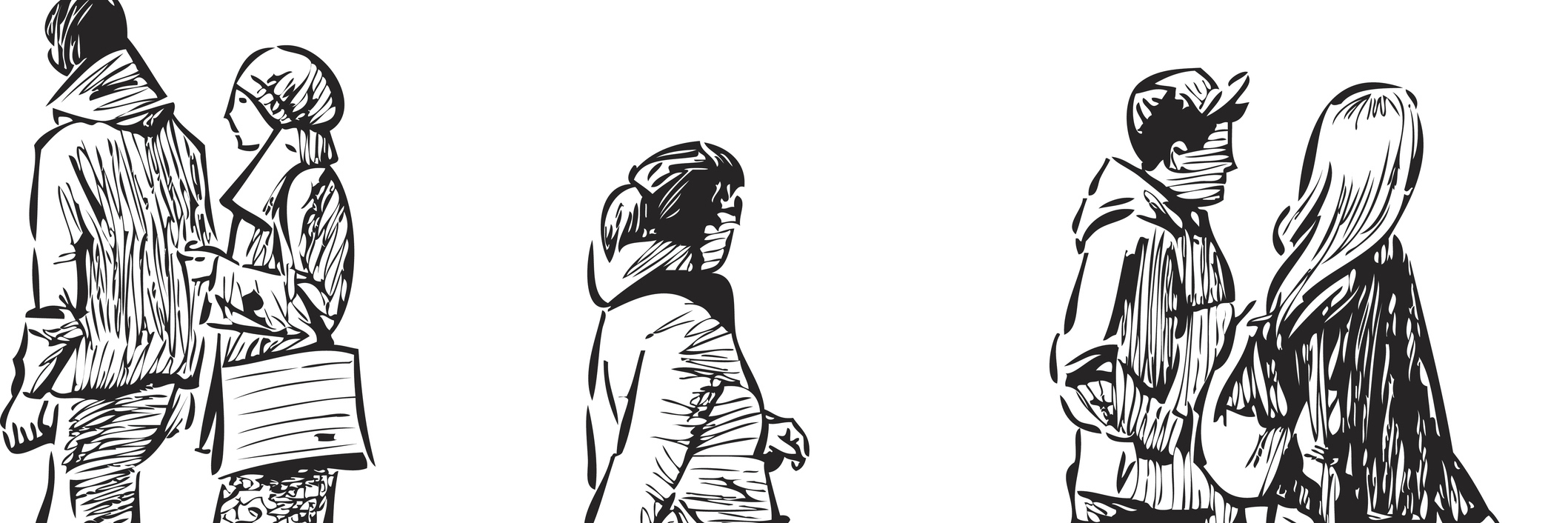 The Invisible Cancer Population, and What We Can Do About It pedestrians sketch