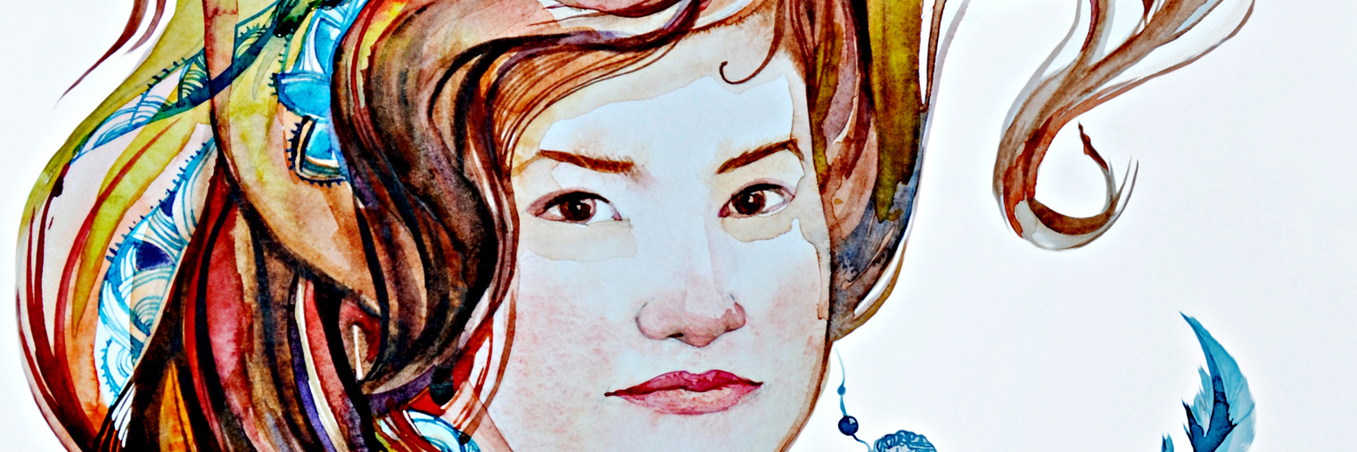 What Happened When I Realized I'd Made a Habit of Ignoring My Emotions Portrait of a girl with long hair and an earring