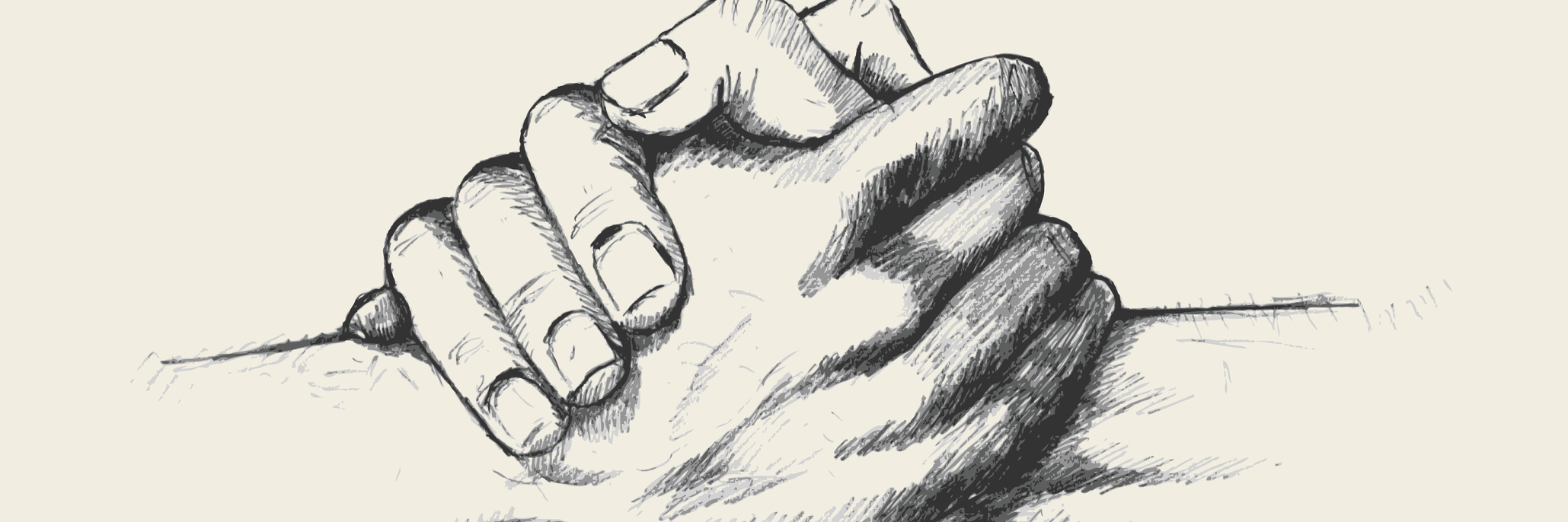 7 Things Your Friend With Cancer Wants You to Do Pencil sketch of two hands holding each other