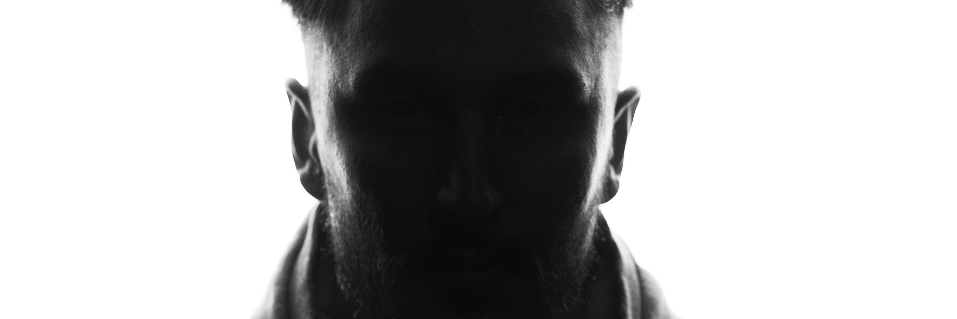 My Anxiety and Depression Are My Worst Friends Hidden face in the shadow.male person silhouette