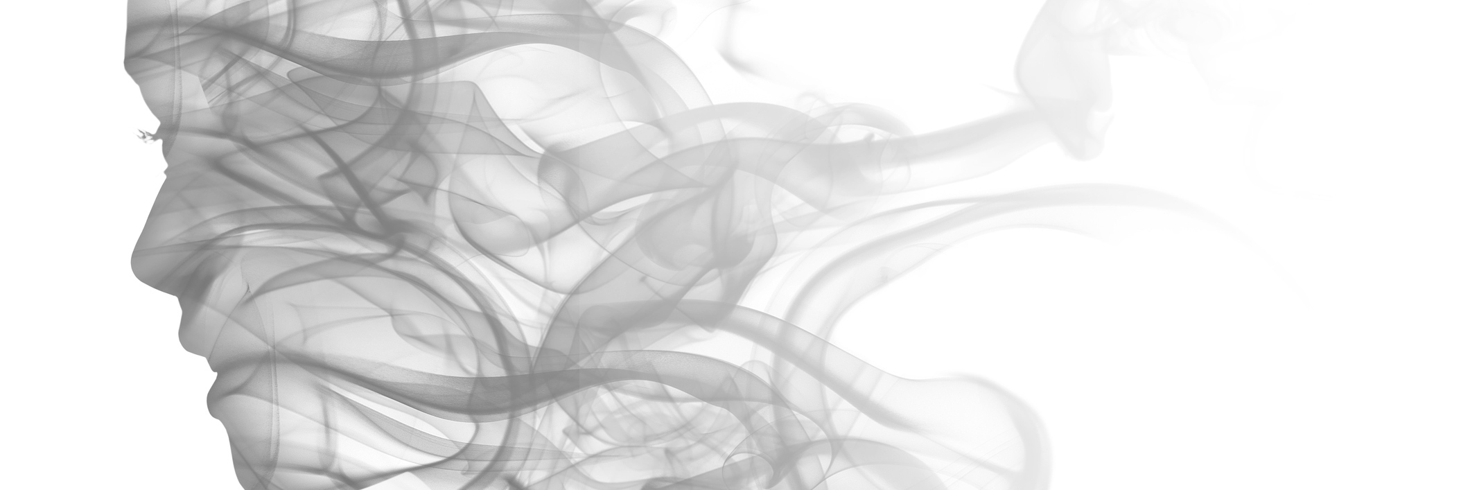 What It Was Like Having a Stroke at 20 Years Old Double exposure portrait of young woman smoke isolated on white