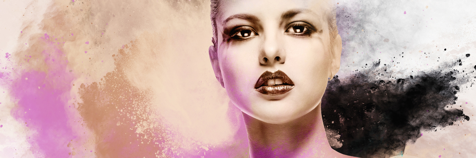 EDS, POTS: Being a Perfectionist and Overachiever With Chronic Illness woman with splashes of colored paint around her
