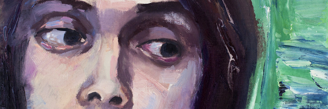 Mental Illness Forced Me to Focus On 'Eulogy Values' Not 'Resume' Ones Painting, portrait of young man with long hair made with oil and palette knife