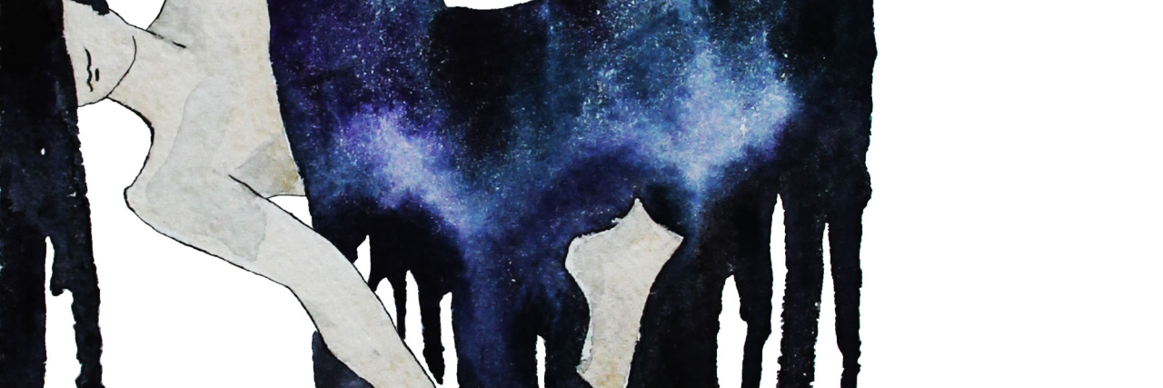 The Truth About Why I Chose to Admit Myself to Mental Hospital watercolor illustration of girl melting or running water