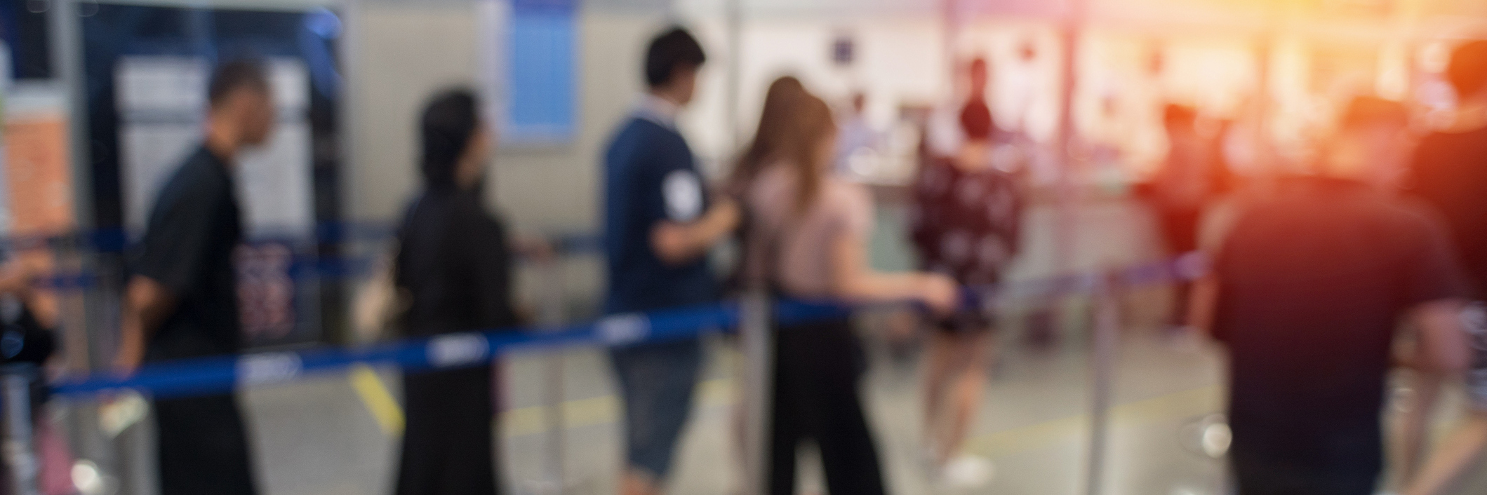 My Response to the TSA Agent Who Called My Medication a Joke Blurred background queue at airport