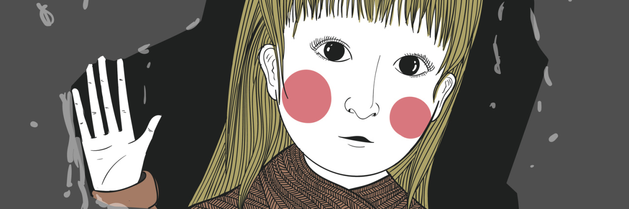 When You Can't Tell If You Are Experiencing Anxiety or Depression The lady looked at the rain through the mirror.She worries that she will not be able to go to school because of rain.