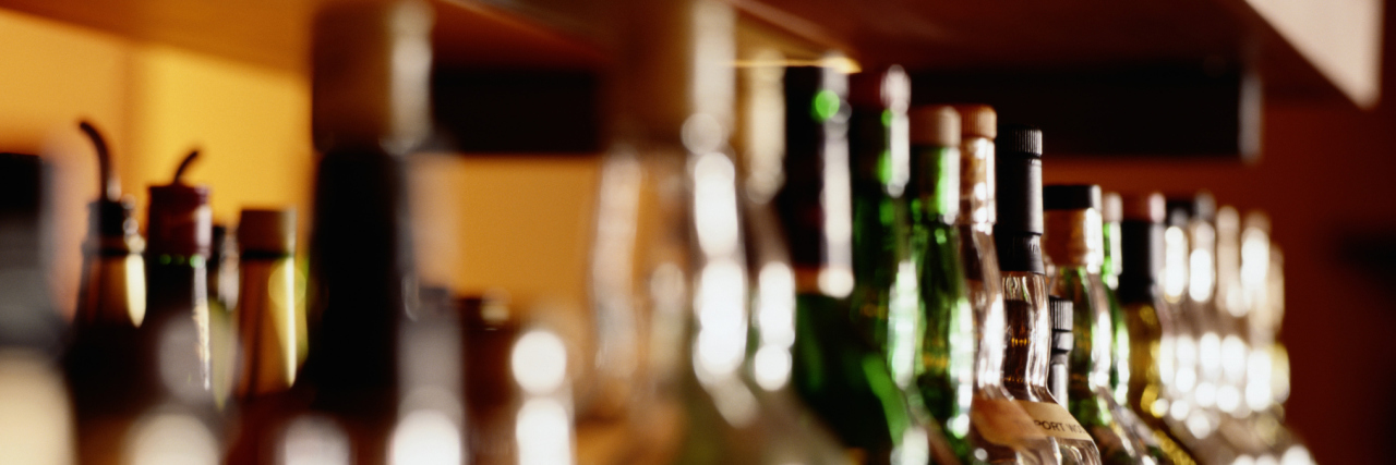 3 Myths About Alcohol Use Disorder We Need to Stop Believing liquor bottles