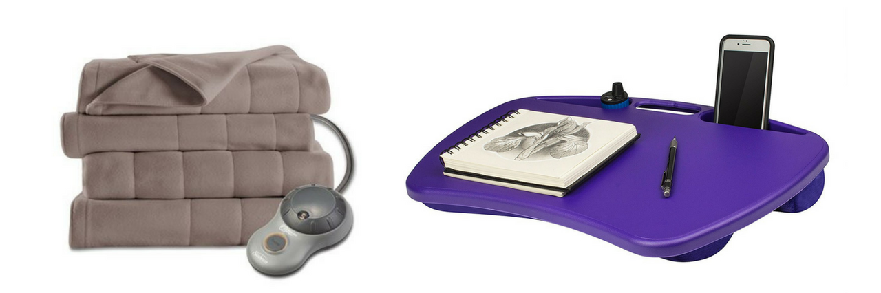 17 Dorm Essentials for Students With Chronic Pain electric blanket and lap desk
