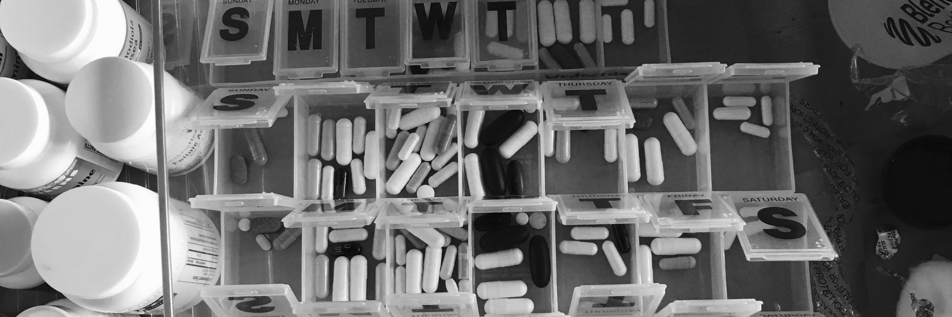 Photos of Lyme Disease Treatment Not Shared on Social Media weekly pill organizing