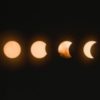 solar eclipse 2017 phases composite on black