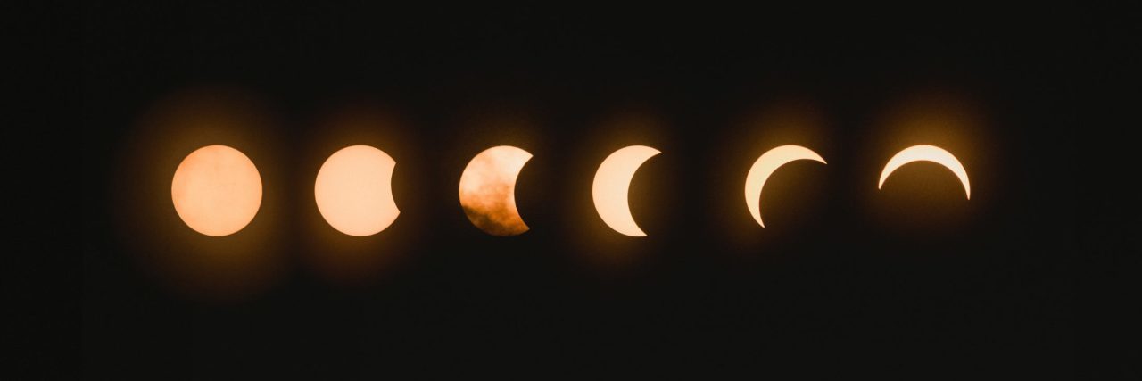 How the Solar Eclipse Resembles My Depression solar eclipse 2017 phases composite on black