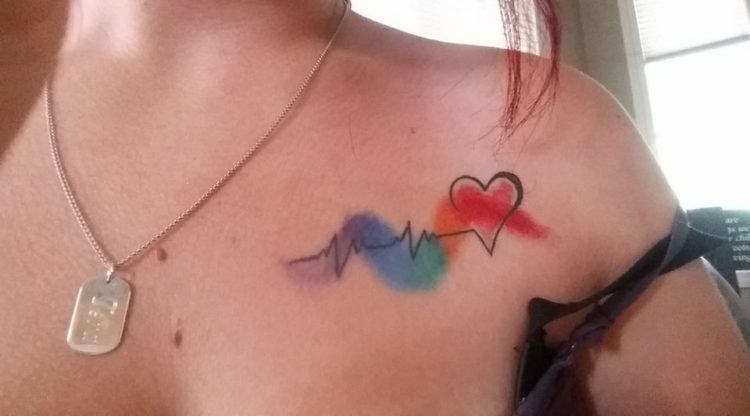 tattoo of a heartbeat