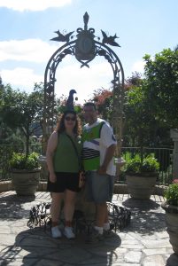 At the wishing well in 2010.