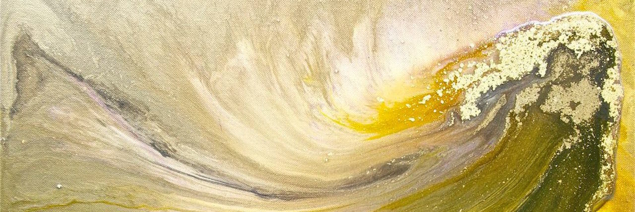 Traumatic Brain Injury: When People Pity Me for Having a Disability painting by an artist with synesthesia