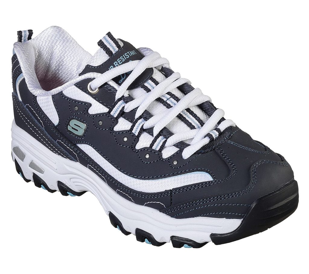Work Relaxed Fit: DLites SR Health Care Pro sneakers in dark blue with white trim and laces