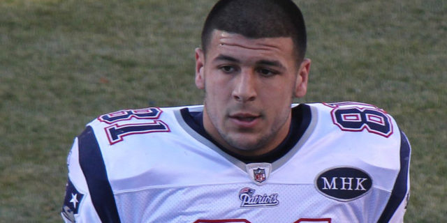 Aaron Hernandez Is the Most Recent Football Player to Be Diagnosed With CTE After Dying By Suicide Photo of Aaron Hernandez