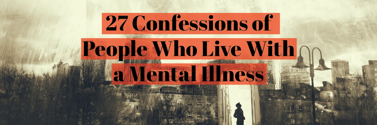 27 Confessions of People Who Live With a Mental Illness painting of man standing under open doorway