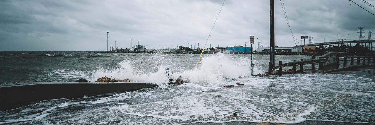 How Safe Are Your Embryos During a Natural Disaster? Water crashing over bridge during Hurricane