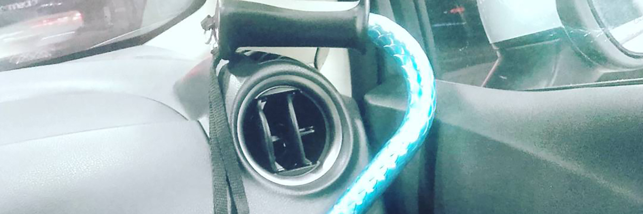 Arthritis and Finding Self-Acceptance Through Colorful Walking Canes Mariana's mermaid cane.