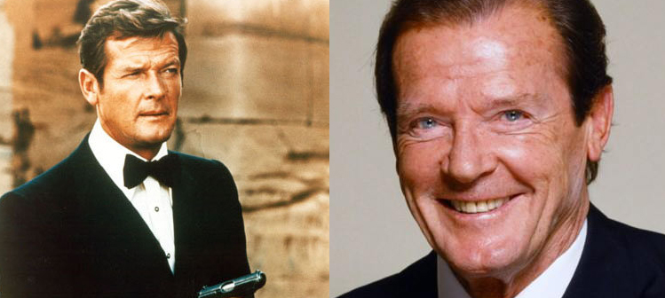 Roger Moore before and after
