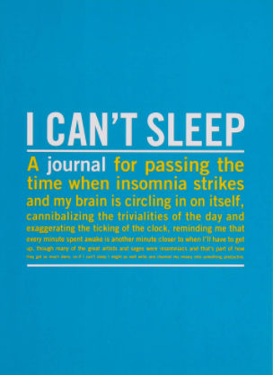 I can't sleep journal