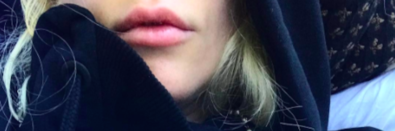 Beyonce Sends Lady Gaga a Care Package on a Bad Pain Day lady gaga wearing a blue sweatshirt