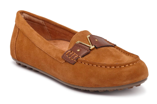 Vionics brand HILO MOCCASIN, brown suede color