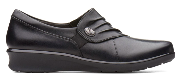 Clarks Hope Roxanne black slip-on dress shoes