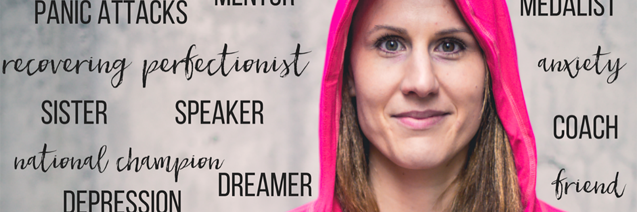 How My Olympic Coach Saved My Life olympic gold medalist samantha arsenault livingstone with motivational words around her