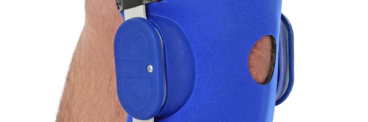 Ridiculous Things Said to People With Injuries Man wearing a leg brace.