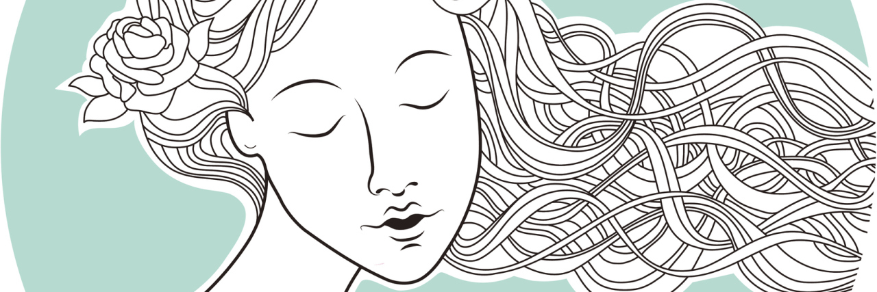 I Feel Hypocritical for Still Struggling With My Mental Health beautiful lady with rose in her hair