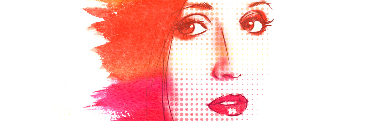 5 Things You Can Do on the Days Anxiety Is Winning Mixed media illustrated portrait of a beautiful girl