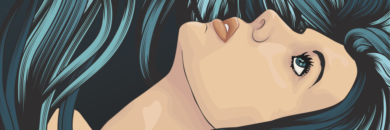 What It's Like to Grow Up With Depression Face and hair are on separate layers. Each hair strand is individual object. Cropped via clipping mask. Extra folder includes Illustrator CS2 AI and PDF files.