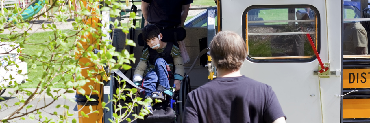 Please Be Patient as My Son With a Disability Gets in His School Bus