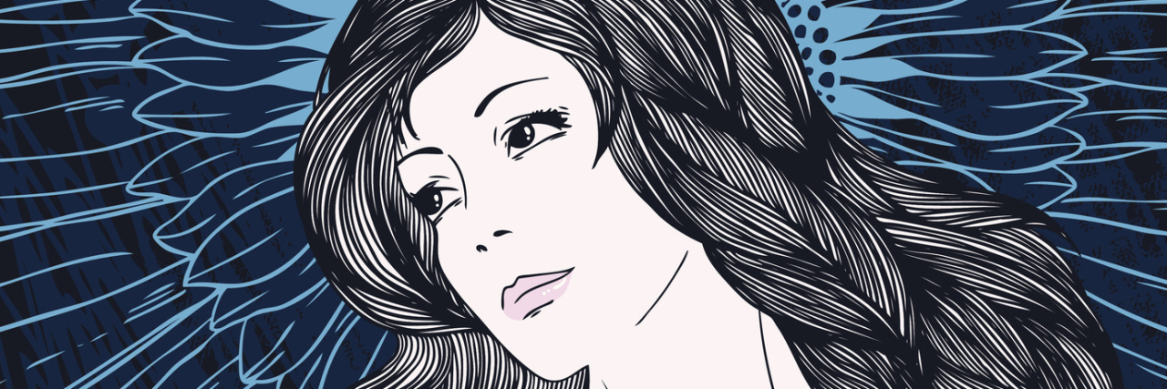 How I Ruined an Important Friendship While Experiencing Mania beautiful girl with long hair and tattoo - flower