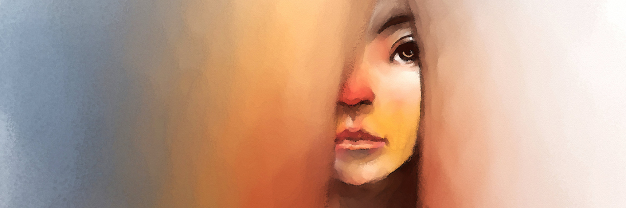 When You Don't Really Want Eating Disorder Recovery Watercolor of beautiful woman