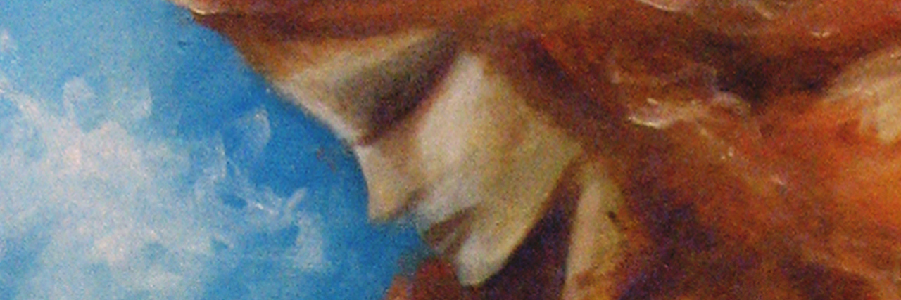 6 Signs of Depression We Need to Talk About Painting of love couple on blue sky background