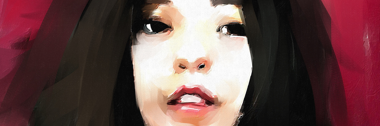 digital painting of a woman