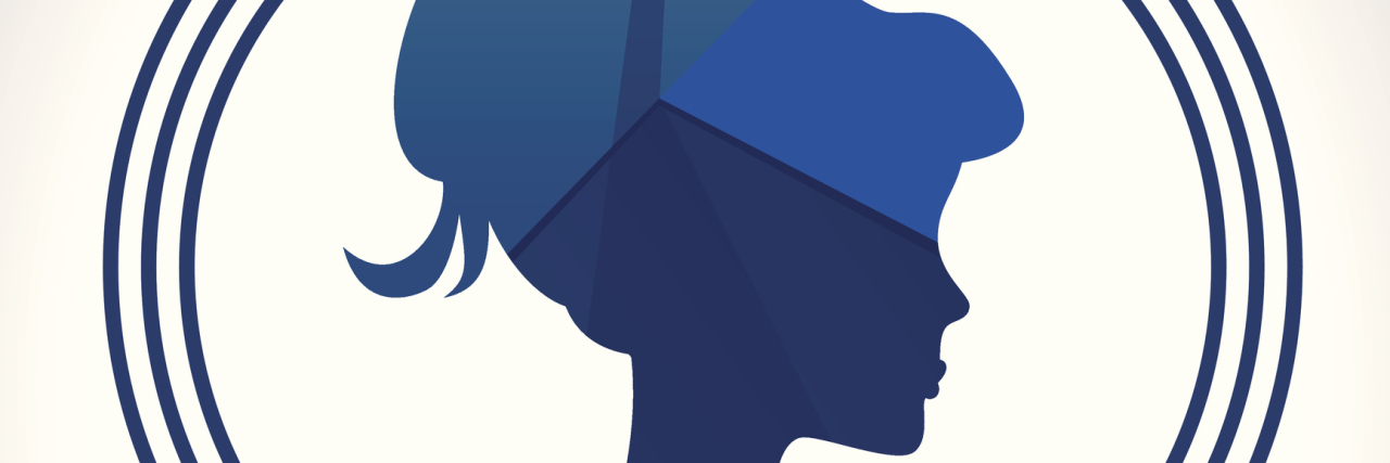 This Phrase Changed My Perspective on My Migraines A silhouette of a woman with bars around the head.