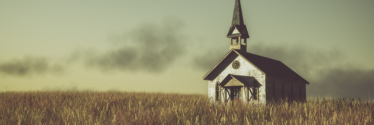 My Depression Doesn’t Make Me Less of a Christian Church in a field