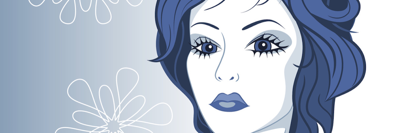 My Mental Illness Convinces Me My Friends Hate Me Vector illustration of the two similar girl, proud girl and kind girl