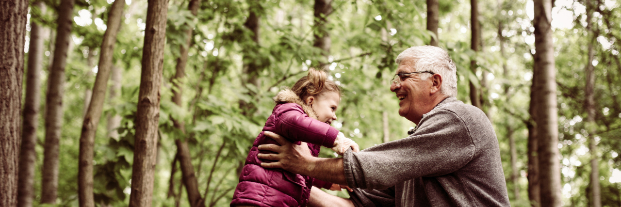 3 Things I Wish I Was Told After My Grandad's Suicide Happy kid playing with grandfather in the park.