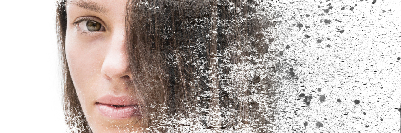 How Counseling Helps Me Deal With Fibromyalgia girl with a fixed gaze dissolves at hair