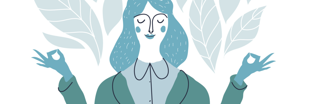 ME/CFS: Finding Work Options With a Chronic Illness illustration of woman sitting at her desk