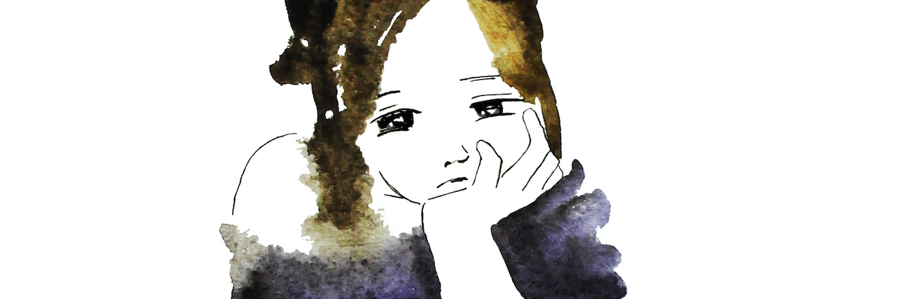 Psychology Major Scared to Ask for Help for Depression illustration of a girl