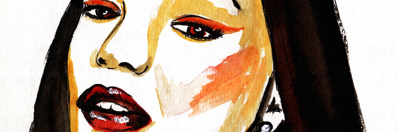 What It Means to Be "Self-Aware" With Borderline Personality Disorder painting of a woman