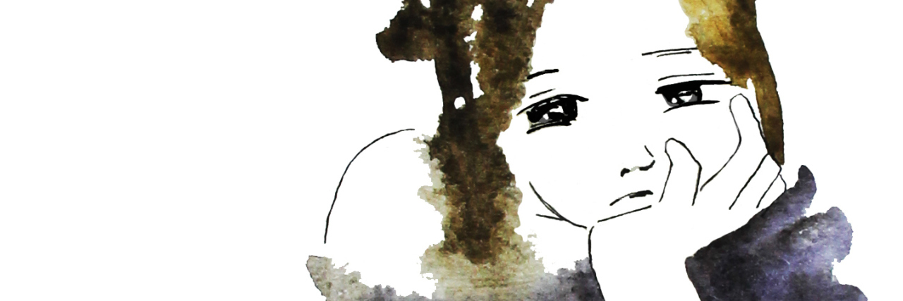 Symptoms That Might Indicate You Have Depression lonely sad young woman watercolor illustration
