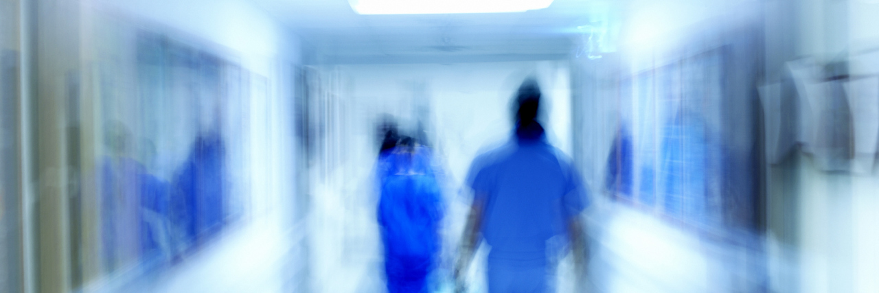 What My Dad's Death Taught Me About My Mental Health Hospital personnel in a hallway