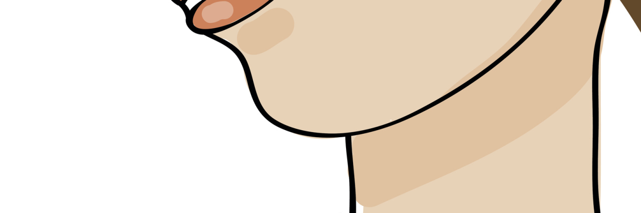 The Big C and Me: My Experience With Papillary Thyroid Cancer Beautiful girl face. Sketch female. Vector illustration