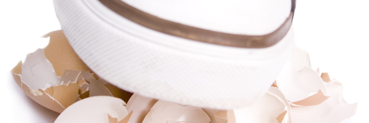 Why Being Direct Helps Me as a Person With Autism Shoe walking on eggshells.